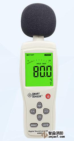 數字聲級計量程：30dB～130dB；精度：1.5dB
